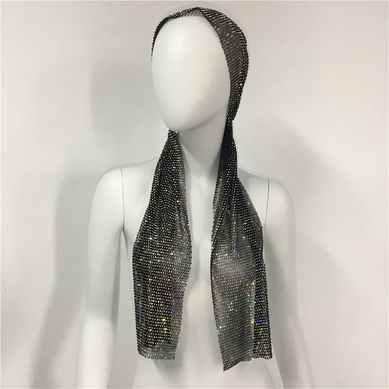 New Design Rhinestone Headband Scarf for Women Hair Decoration OEM