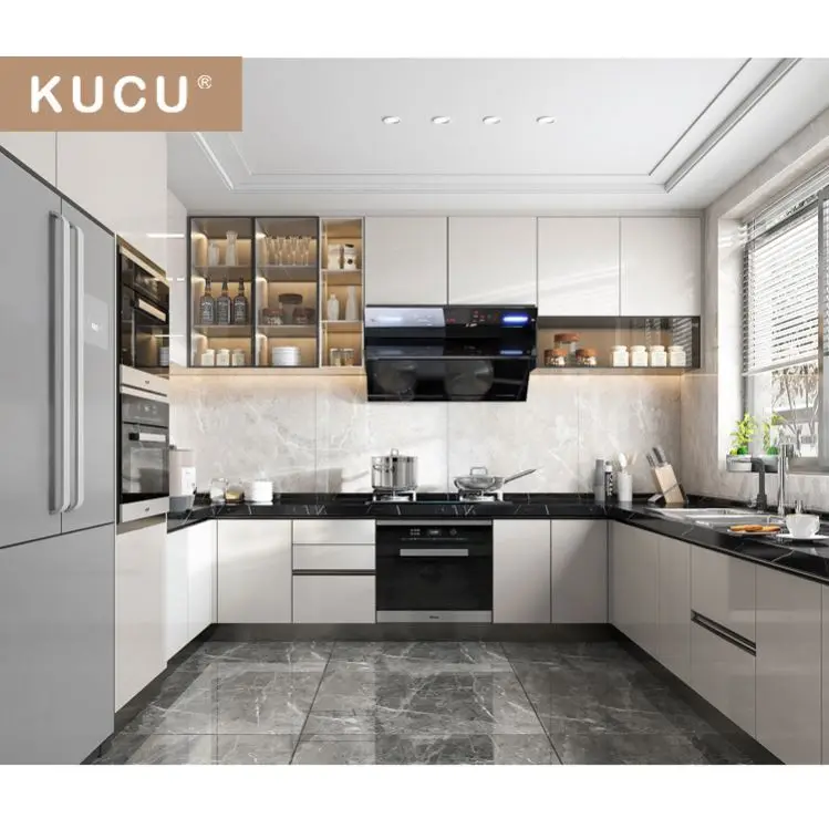 Contemporary kitchen - CUBE - Express Küchen GmbH & Co. KG - wood