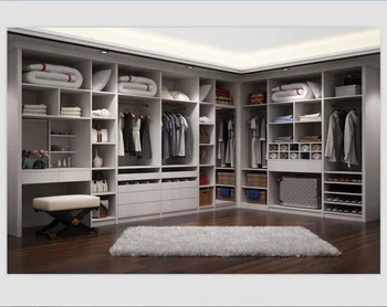 Modern custom made bedroom wardrobe walk in closet