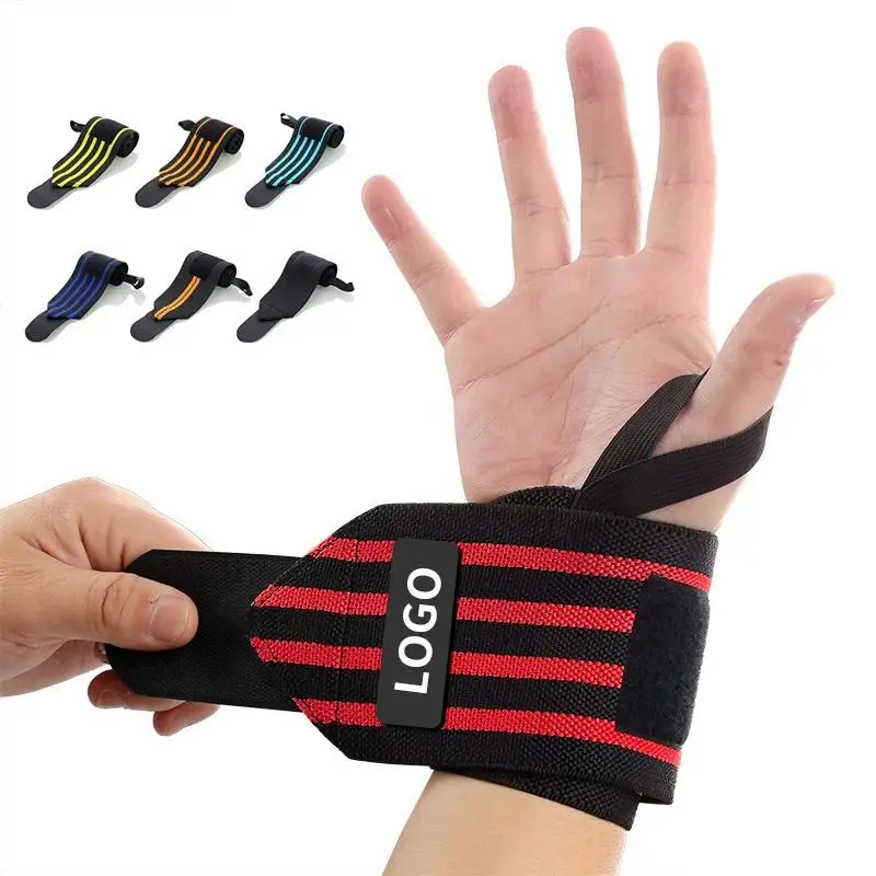 Weight Lifting Wristband Gym Wrist Support Straps Wraps Sport