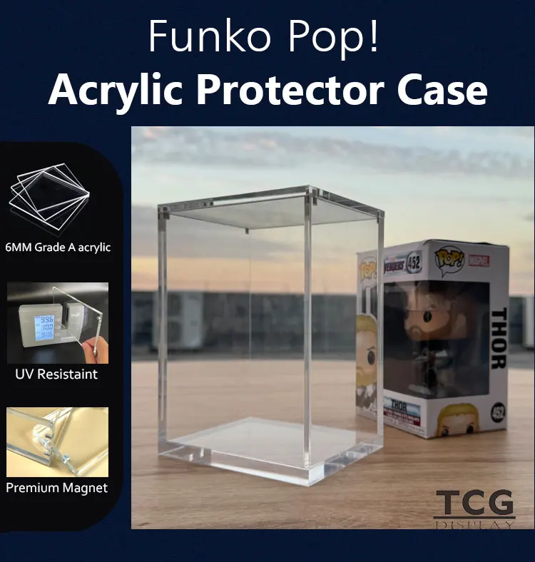 Tcg Funko Pop 2pack Stackable Interlocking Hard Acrylic Protector ...