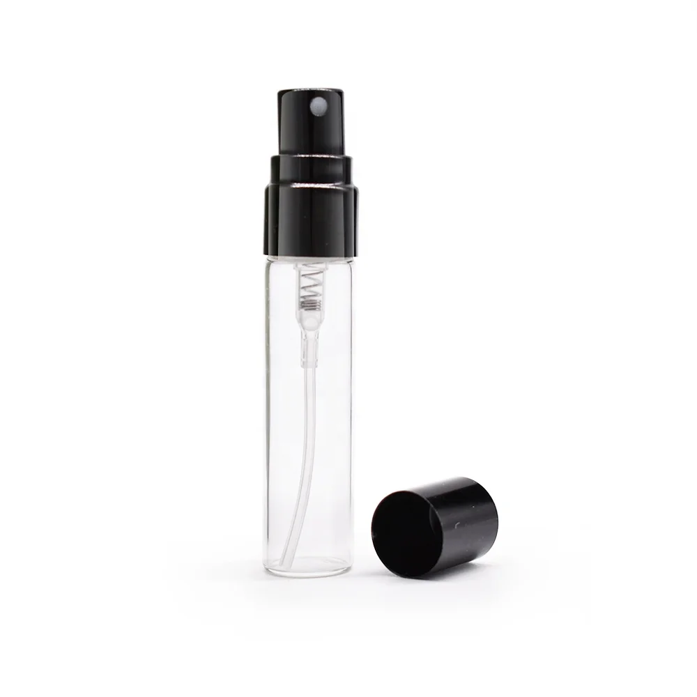 wholesale various size glass clear travel pump bottles cosmetic mist spray glass bottle