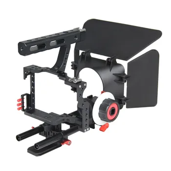 YELANGU C500 Camera Cage Kit With Follow Focus Matte Box A7 CAGE SET for DSLR GH4 A7S A7 A7R A7RII A7SII detail image