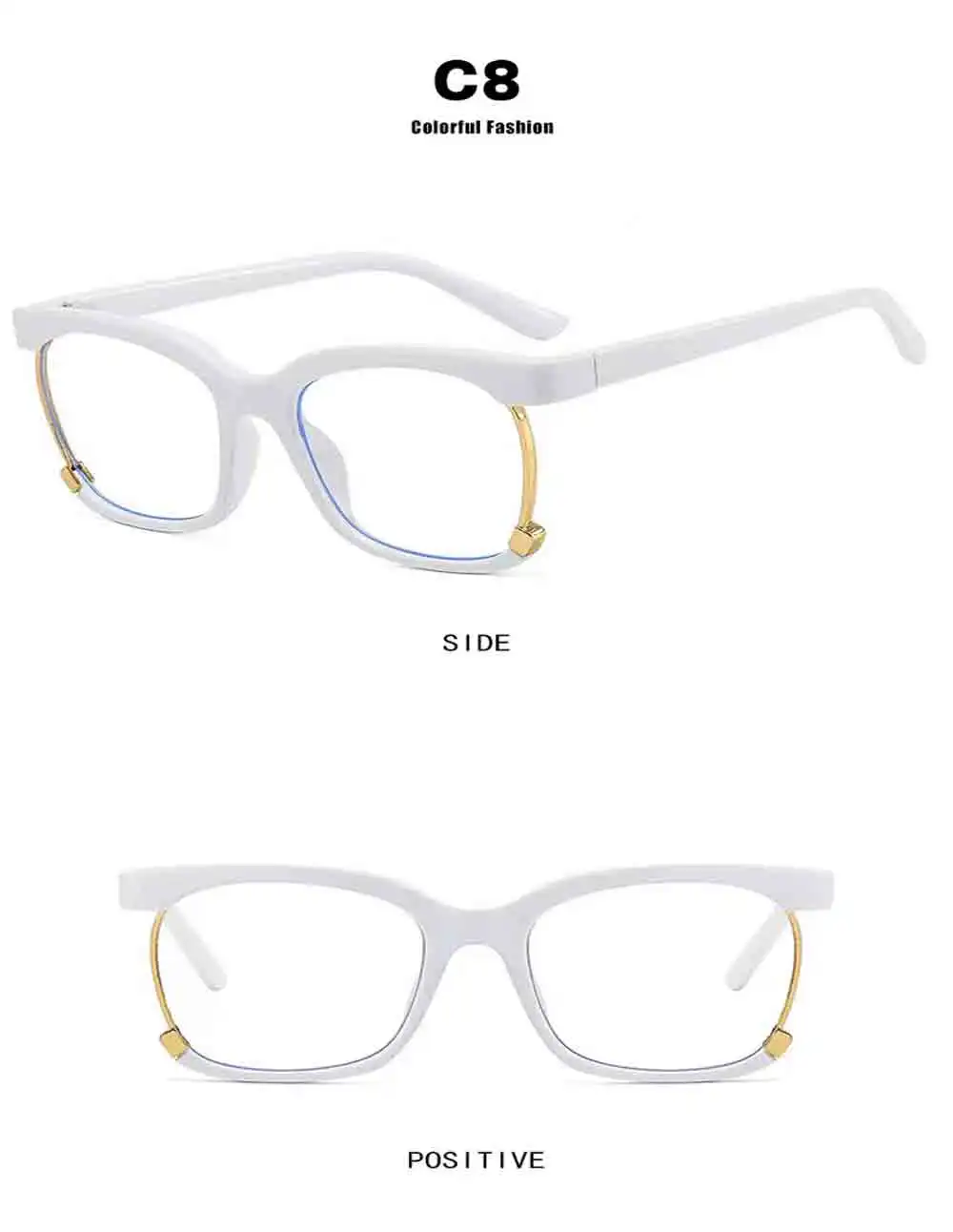 Fashion Optical Computer Eye Glasses Tr90 Frame Anti Blue Light Glasses
