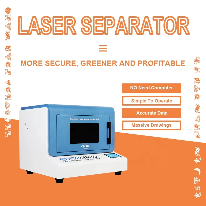 FORWARD Rethink Blue Light Laser Separation Machine with Air Purifier Cell  Phone Repair Machine & Back Glass Separator Machine for iPhone