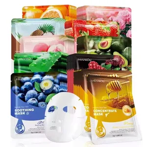 FAYANKOU Factory Skin Rejuvenating Collagen Facial Mask Anti Acne, Aloe Vera Shrink Pores Best Sheet Face Mask Skin Care