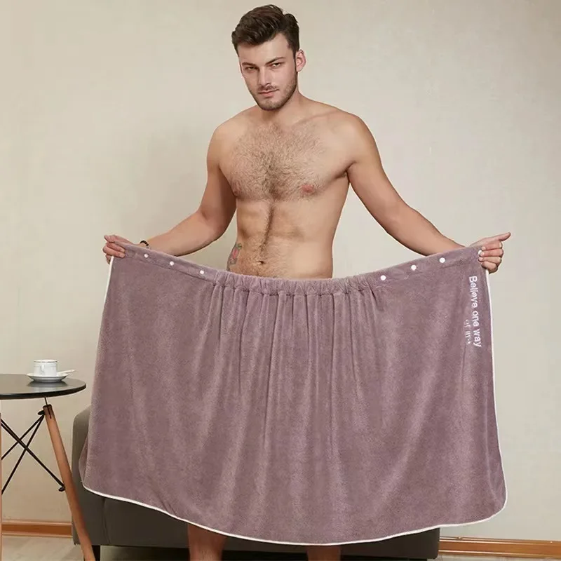 Men's Bath Towel Can Be Worn And Wrapped Acknowledging Its Softness And