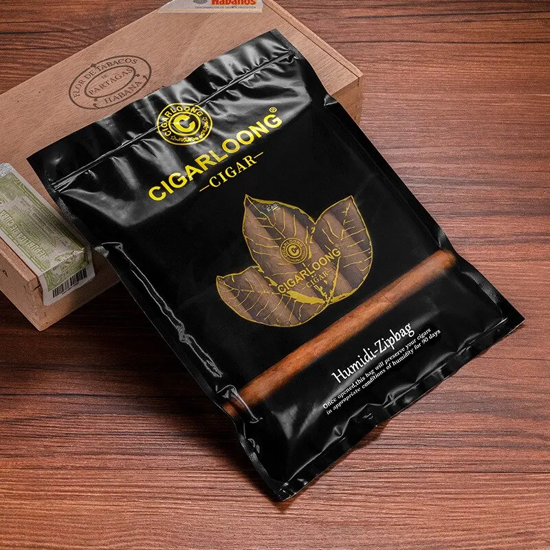 Source Factory Logo Humidity Tobacco Cigar Bags Ziplock Cigar Humidor