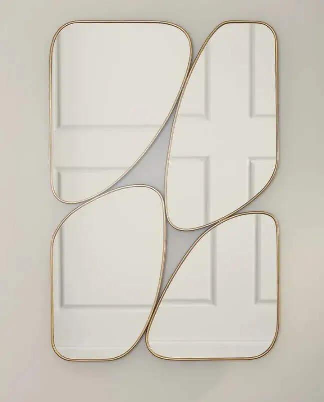 Decorative Mirror MDF Frame New Design Luxury  Living Room Hallway Furniture Wall Decoration Mirror