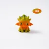 Mignon petit dragon volant-dégradé orange-vert