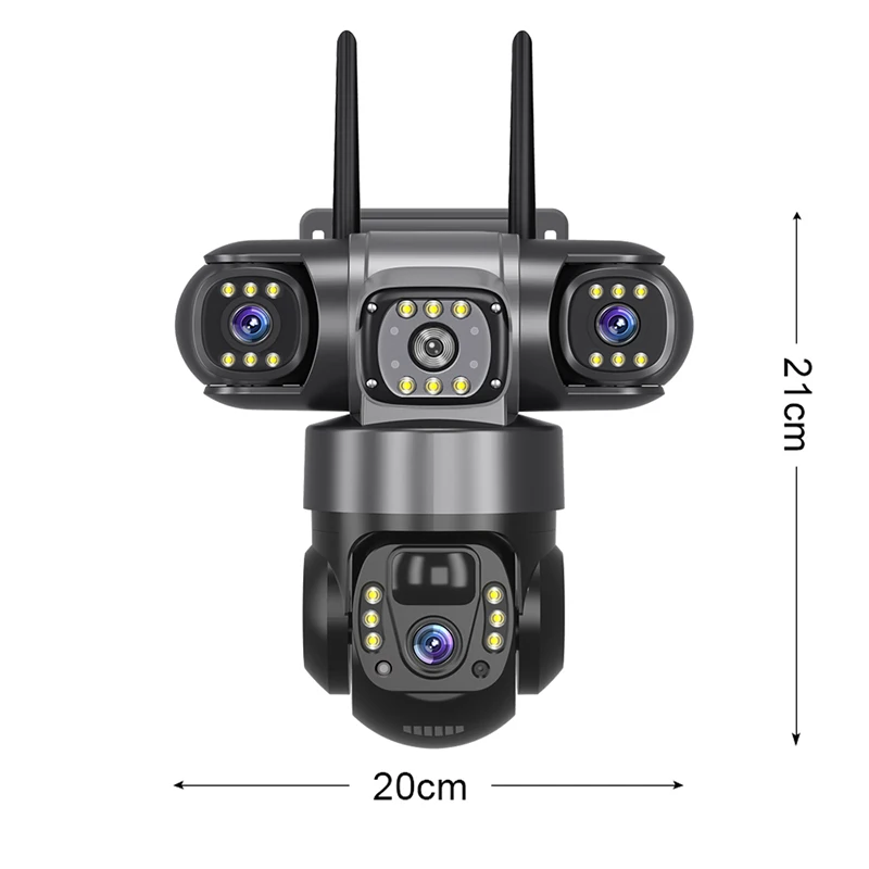 4G ak�ll� Net g�venlik kamera Outdoor Pro a��k Wifi g�ne� Powerd 3 Lens 4g a��k Cctv g�venlik kameras� a��k Sim kart ile