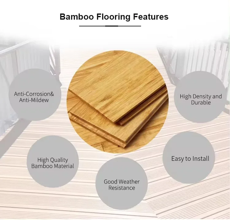 Eco-friendly Indoor Bamboo Flooring Natural Strand Woven Solid Parquet ...