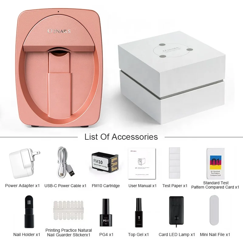 Wholesale O2nails mobile nail printer M1 3d professional digital nails and flower printer artpro nails investment From