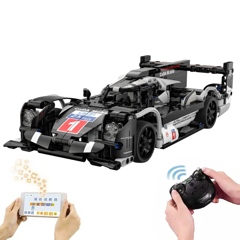 WiFi Control GT Super Block Racer Car Cada 427pcs DIY Assembly Rc  Sports Rally Car