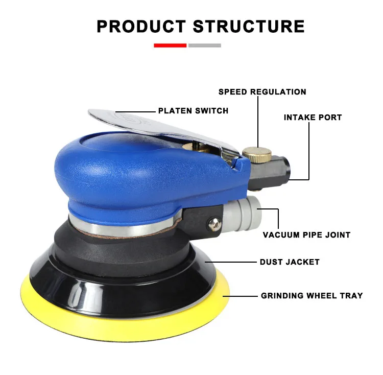Suez Best Multifunctional Pneumatic 6 Inch Car Wax Polish Machine Kit
