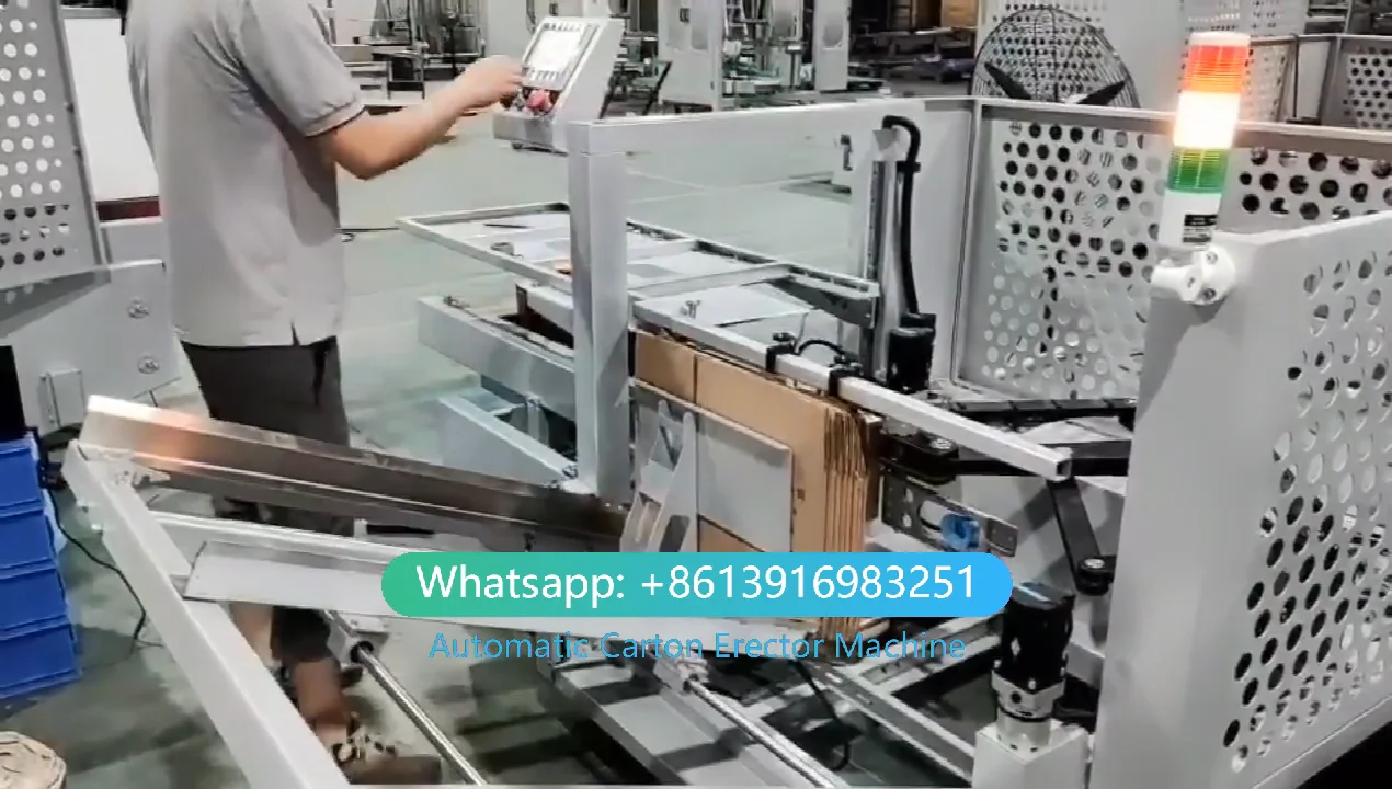 Ybkx500 Carton Cardboard Box Erecting Forming Machine Carton Erector