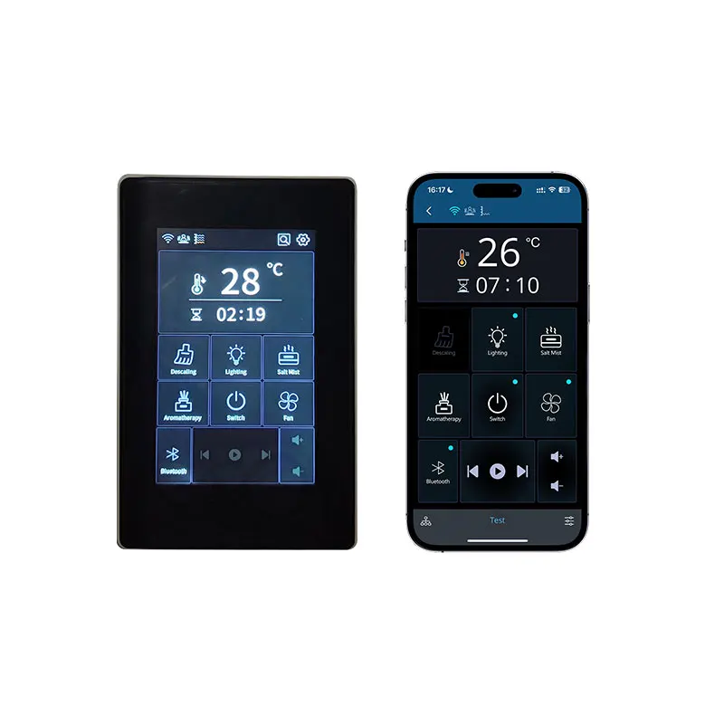 WiFi Bluetooth Controlled 12KW Smart Electric Sauna Steam Bath Generator Modern Turkish Finnish Hammam Spa Shower Steam