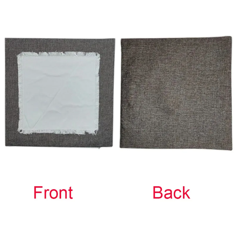 Custom Linen Patch Pillow Cases Cushion Cases Sublimation Blanks Pillow Case