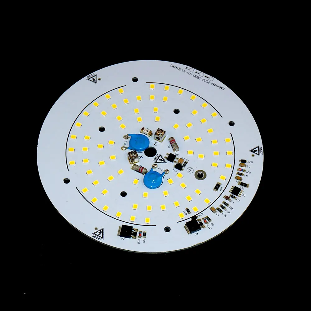 LED PCB module DOB SMD2835 50W module custom round module board pcb for indoor light pcb assembly