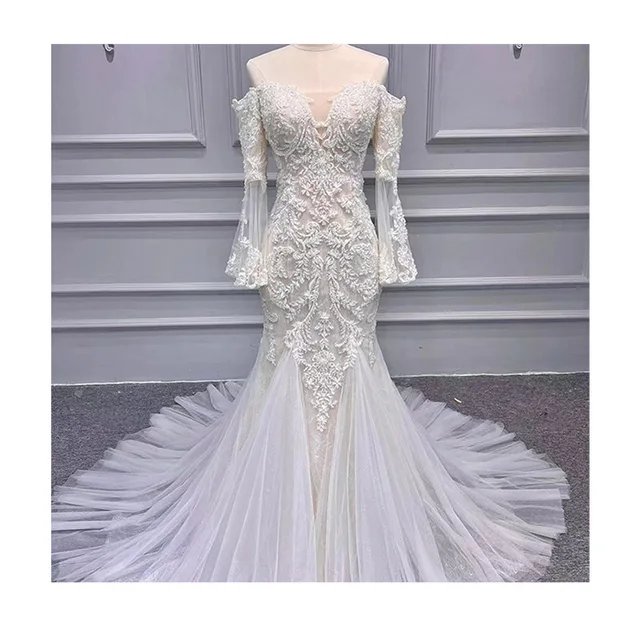 2023 New Customized New Fashion Elegant Lace Wedding Dress Bridal Wedding Dresses