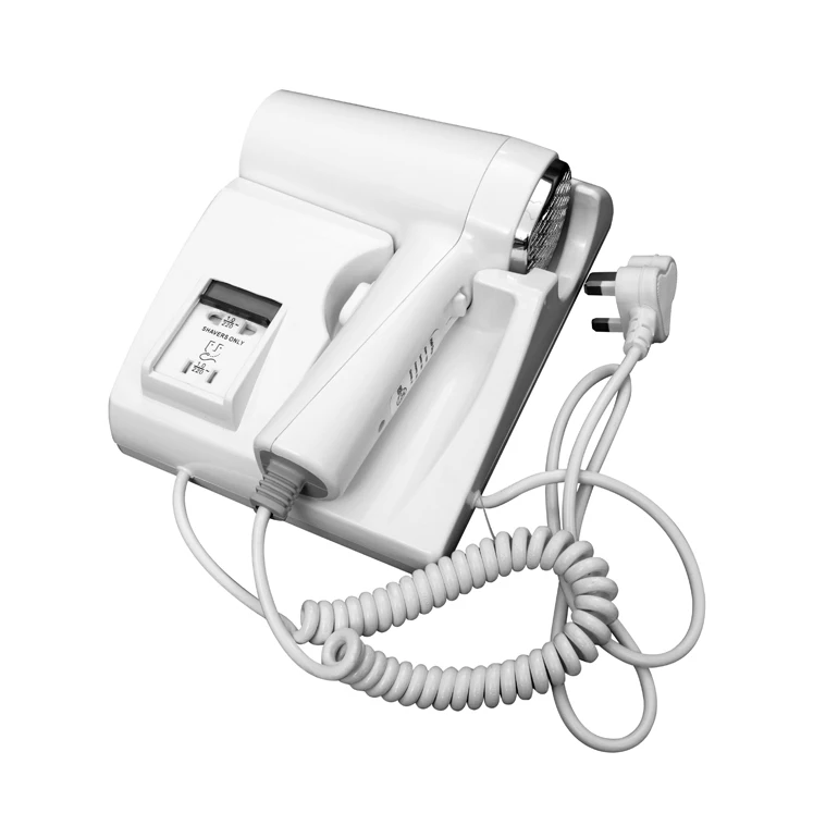 Fanreign FL-2106 1600W Hair Blow Dryer With Shaver Socket Wall Mounted Hotel Hair Dryers Hair Dryer Hotel Bathroom
