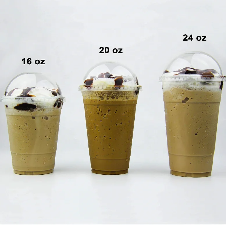 
Прозрачная холодная пластиковая кофейная чашка без бисфенола А, для приготовления молочного коктейля, пластиковые чашки для Пузырькового чая 