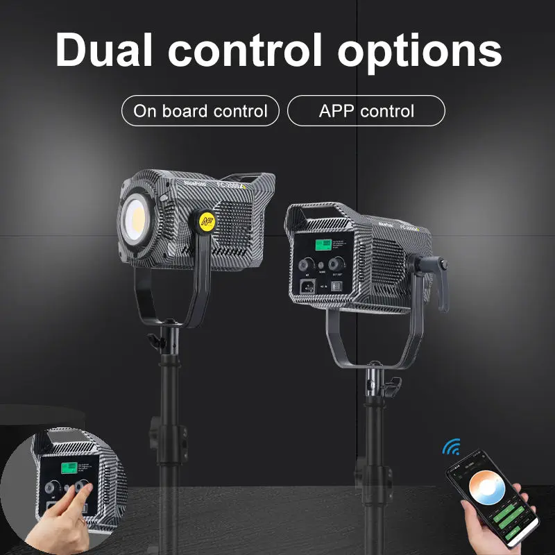 NiceFoto FC-2000A 200W Bi-color Video Continuous LED Video Light
