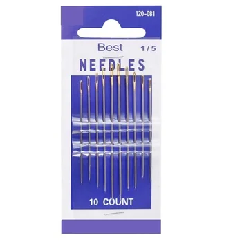 1Set High Quality Big Eye Sewing Needles Stainless Steel Needle Craft Hand Stitch Tool for for Leather Bag Sewing