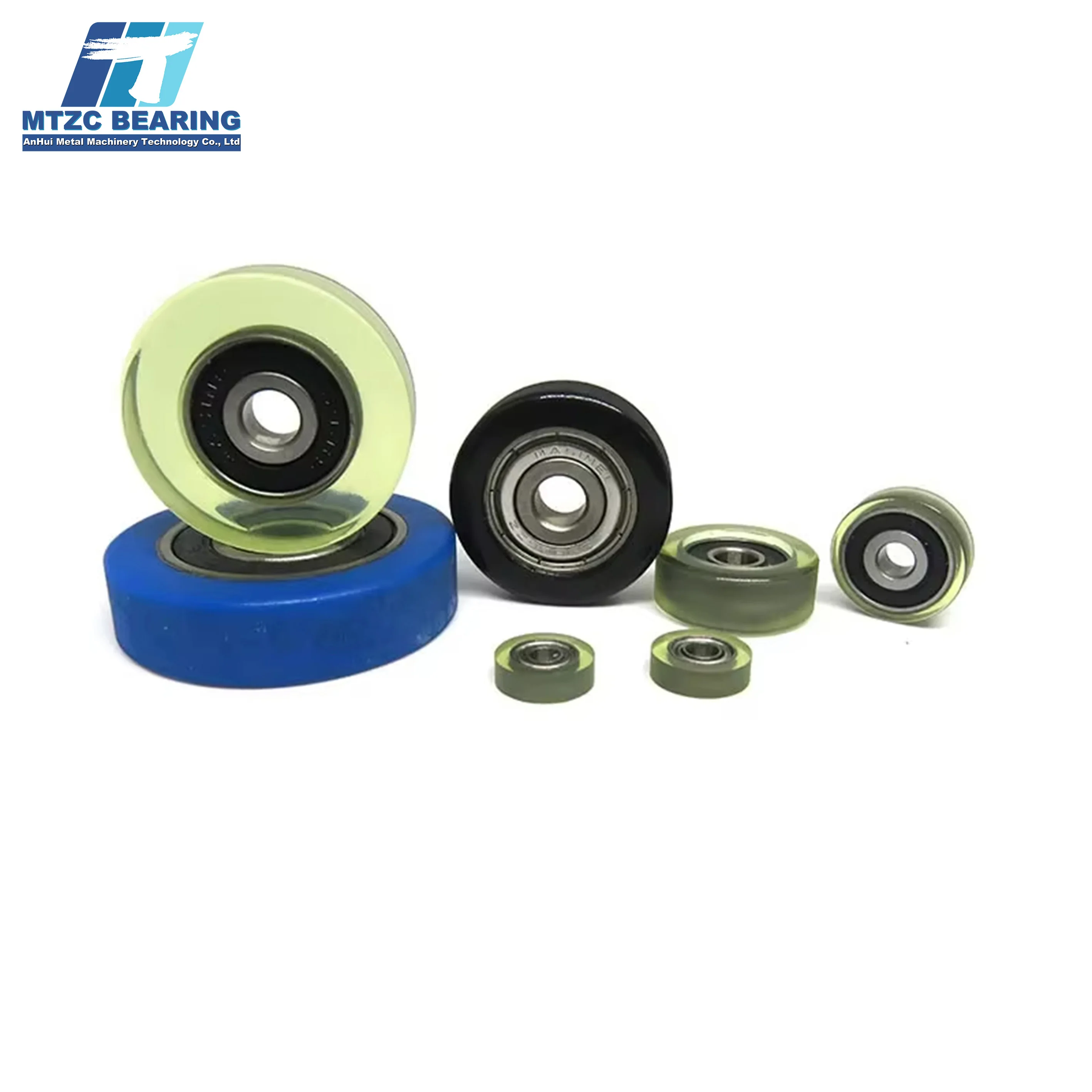 MTZC Low Friction Bearing 3*10*3MM Rubber Wheels 683 Polyurethane POM Nylon PU Plastic Rubber Coated Bearing
