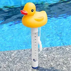 EE022 Floating Swimming Pool Thermometer Dual Display Scale Water Thermometer Duck Toy Swimming Pool Pocket Thermometer