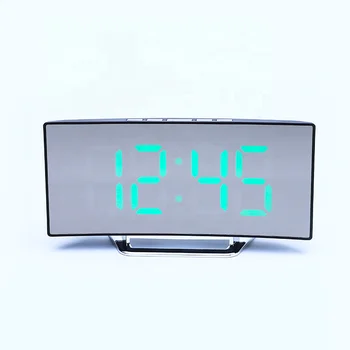 Large LED digital alarm clock sleep smart table temperature multifunction USB charging night mode mirror home decor accessories
