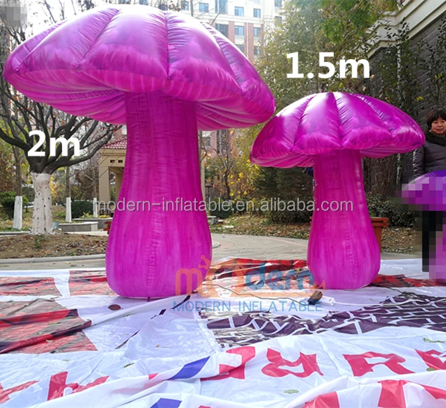 Custom Size Inflatable Mushroom Model With Led Light For Decoration ...