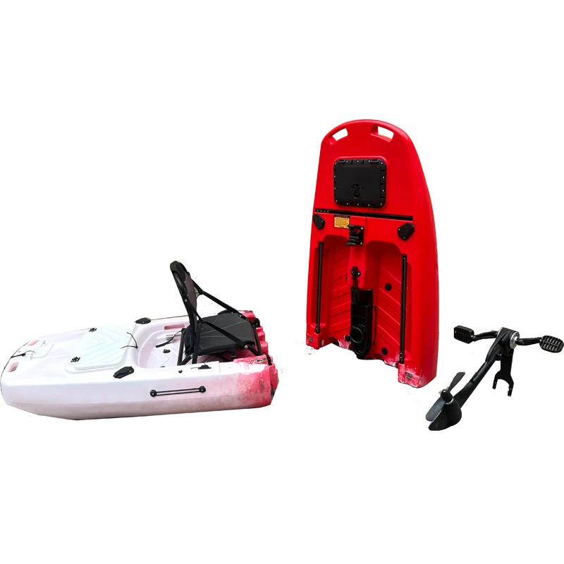 High Quality 9ft Single Person Modular Fishing Splicing Detachable Propel Kayaks Portable 2 Section Pedal Drive Kayak