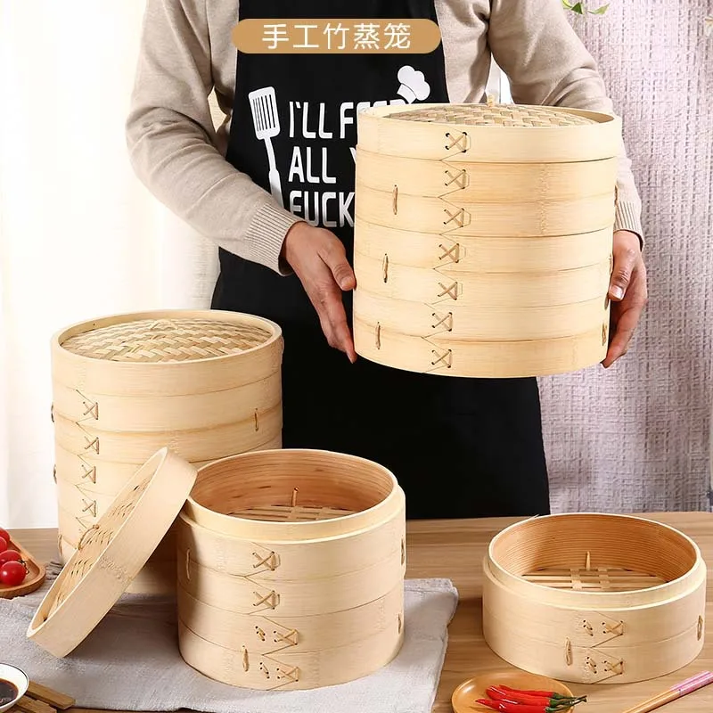 wholesale dim sum HQ-bamboo disposable steamed bun steamer