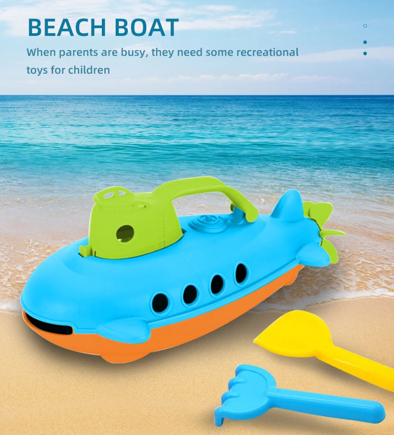 Kids Play Sand Outdoor Set Summer Beach Toys New Product 3 Pcs Funny Water Beach Sand Play Boat Toy
