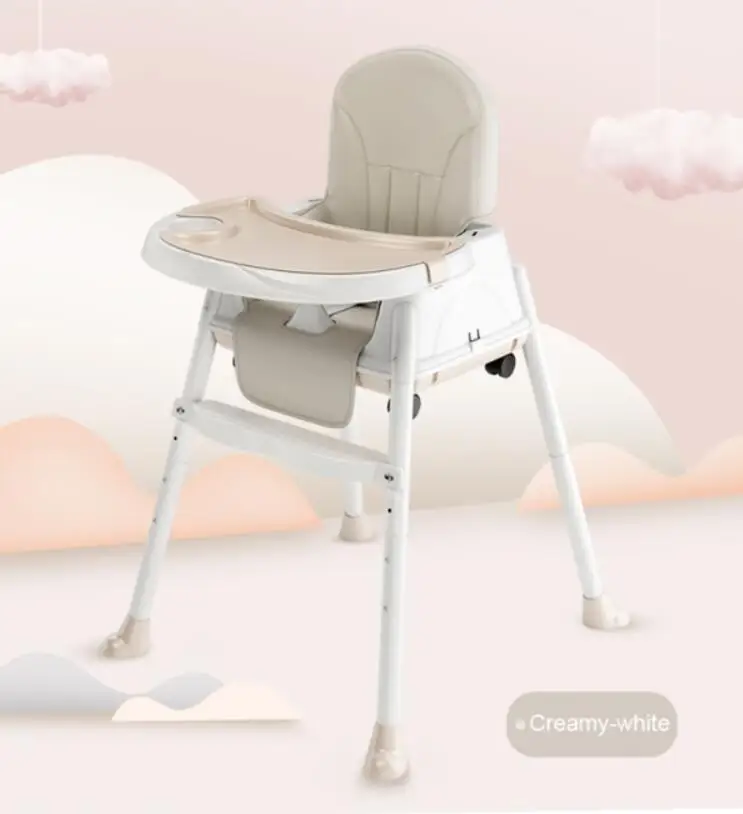 High Quality Plastic Baby Highchair Toddler Feeding Chair Portable Baby High Chair With cushion