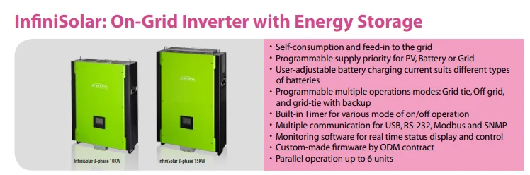 Voltronic Infinisolar Hybrid Solar Inverter 10kw 15kw Voltronic 10kw ...