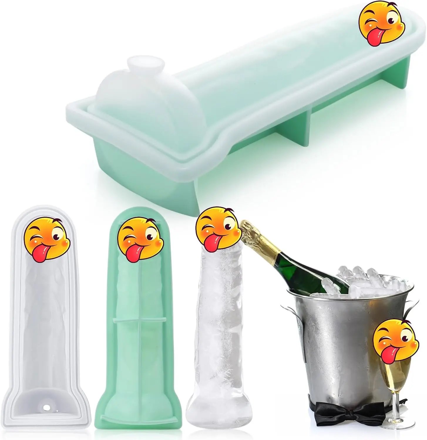 Larger Novelty Butt Plug Ices Cubes Trays Adult Prank Fun Shapes Silicone  Ice Maker Freezer Prank Ice Cube Mold 1 Pack
