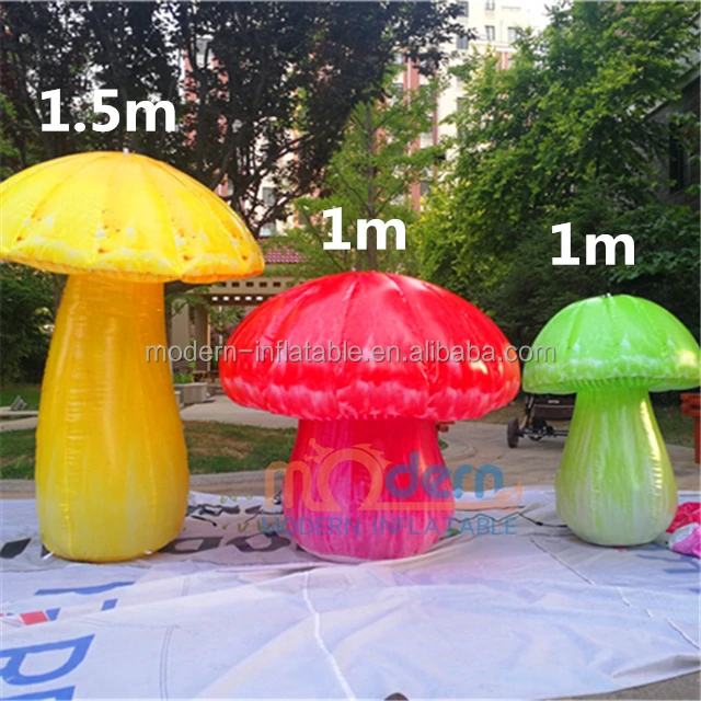 Custom Size Inflatable Mushroom Model With Led Light For Decoration ...