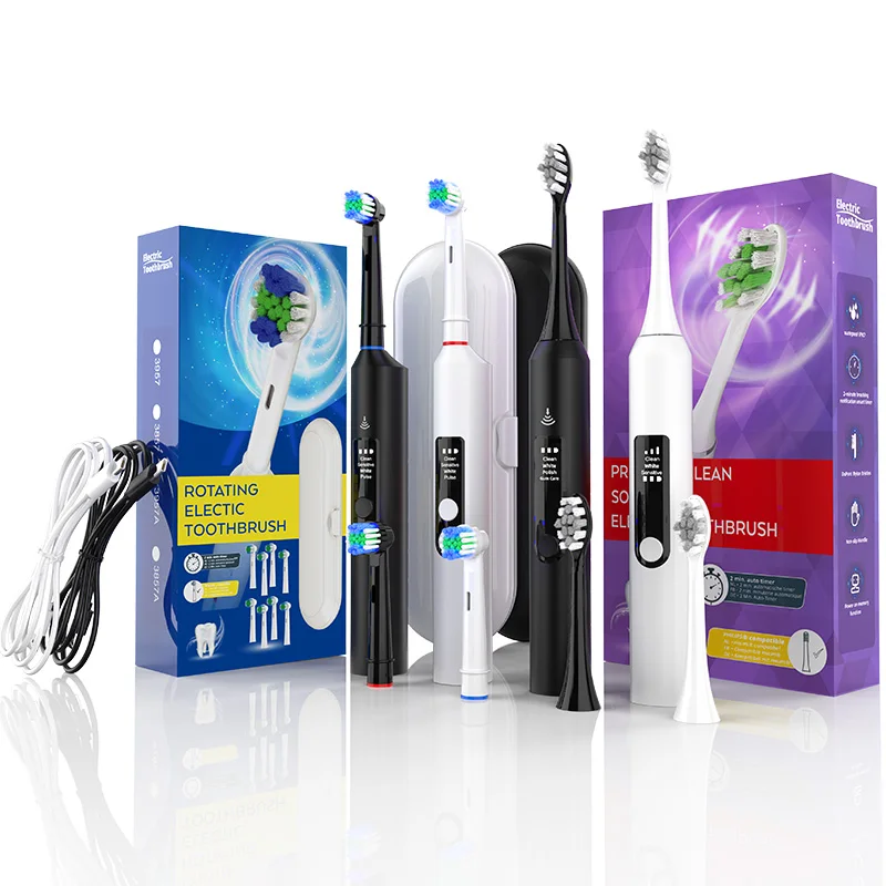 Portable Travel Friendly High Efficiency USB Rechargeable Smart Electric Toothbrush Sonic Electric Toothbrush