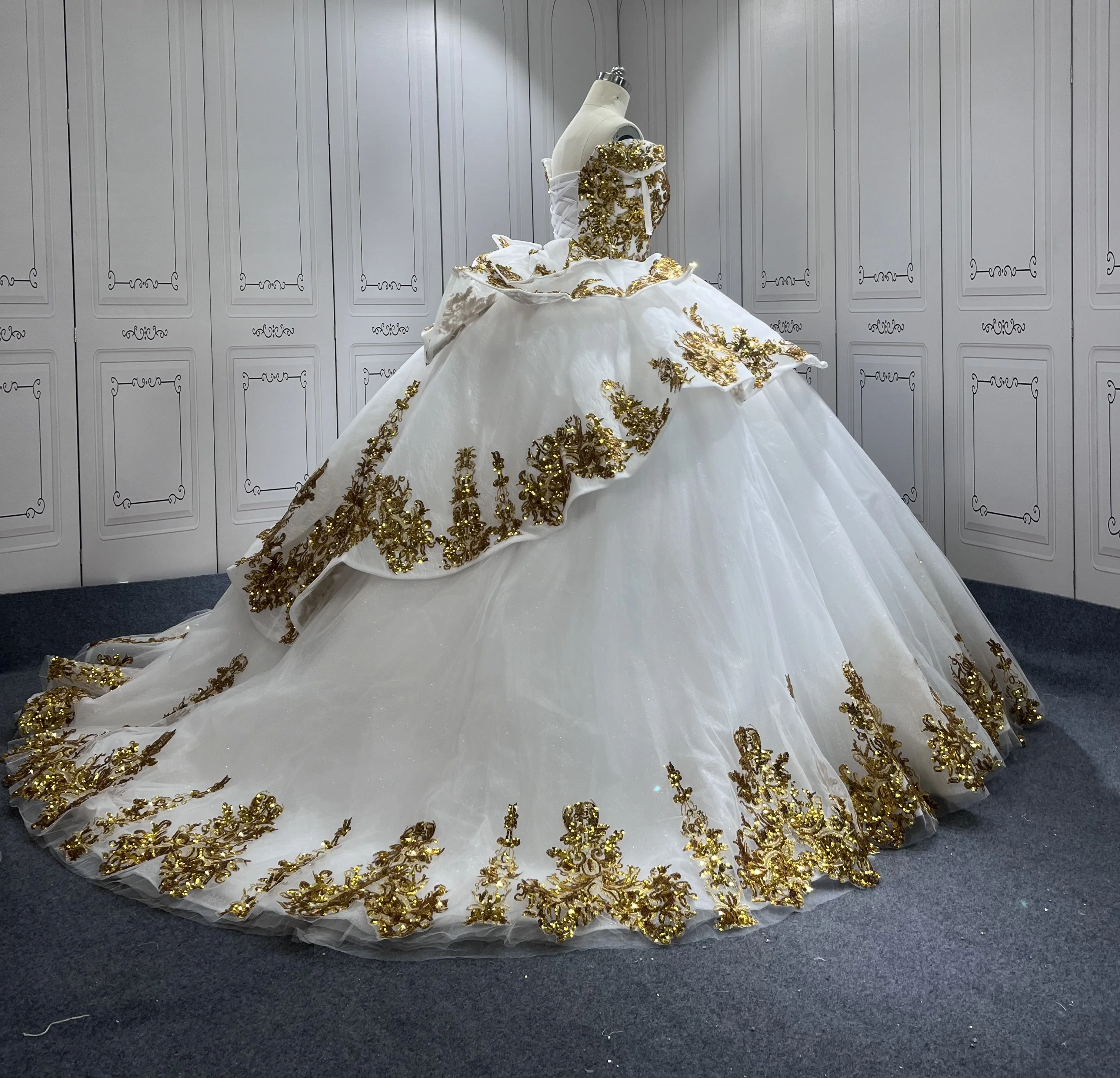 Mumuleo White Quinceanera Dresses for 15 Anos Ball Gown Sequin Vestidos De  15 Anos| Alibaba.com