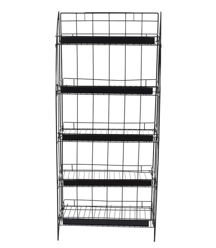 Potato Chips Pretzels Nuts Bread Bakery Floor Multi-Purpose Retailers Consumer Goods Display Rack Metal Shop Shelves