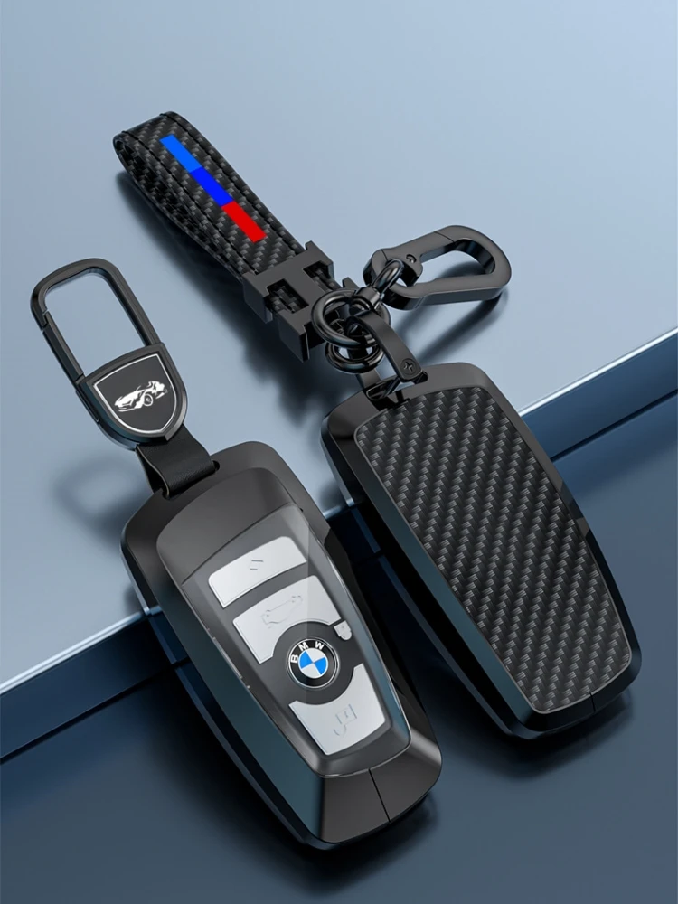 For Bmw Metal Transparent Carbon Fiber Keycase M Performance F10 F20 ...