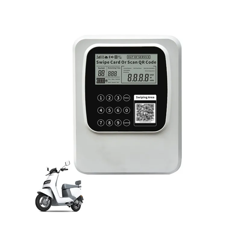 10 Port Charging Station Ebike Commercial Docking Station Sharing Electric  Scooter With 4g Iot System