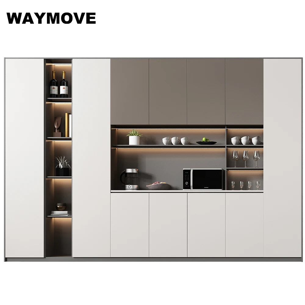 Large TKA China Wine Cabinet with HDF Wood Panel Elegant Wine Storage Solution