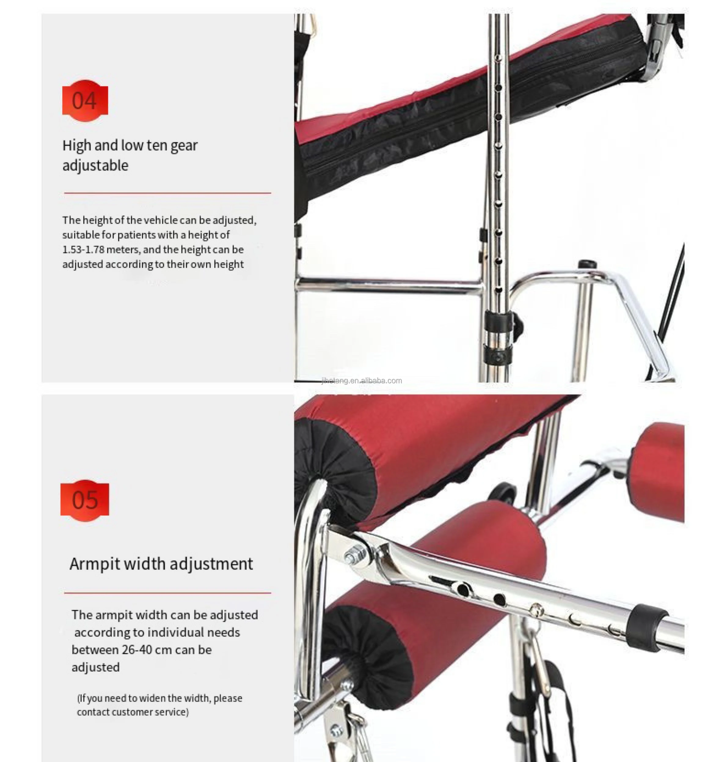 Rehabilitation Assistive Walking Aids For Elderly Anti Roll Over For