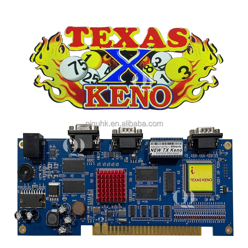 QIQU Origin Factory Manufacture High Return Durable New Texas Keno 4 Heart Skill Game Board PCB Motherboard Kit