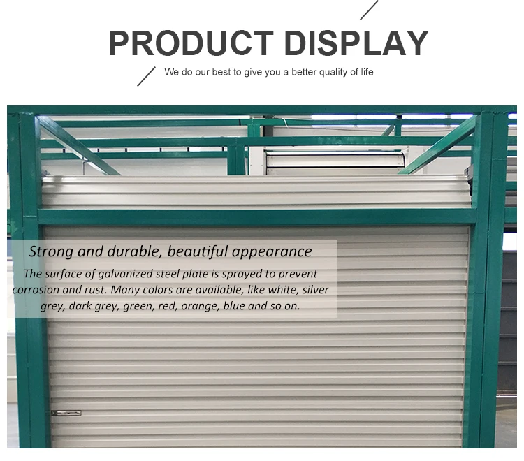 High Quality Manual Self Storage Roll Up Shutter Doors With Lock details