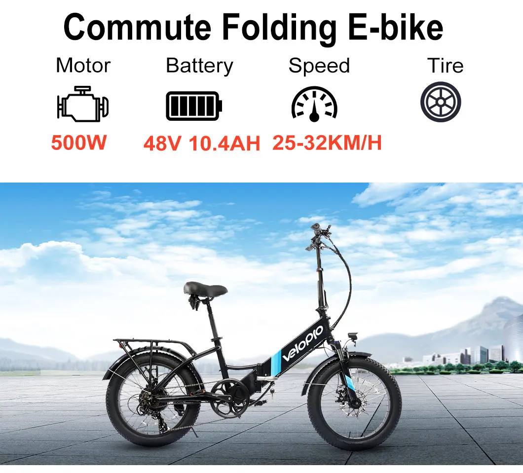 E-lectric E Bike Xp 2.0 500w 48v 20"*3.0 Fat Tire Electric City Bike ...