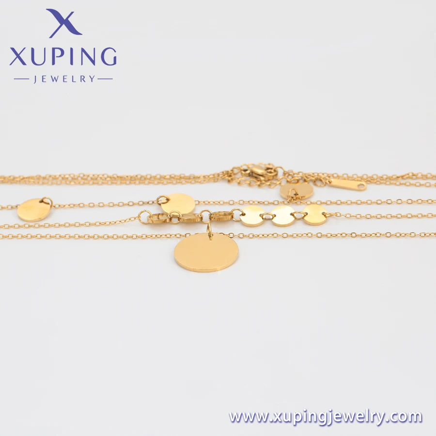 A00911811 Xu Ping Jewelry New Fashion Three Chain 14K Gold Neutral